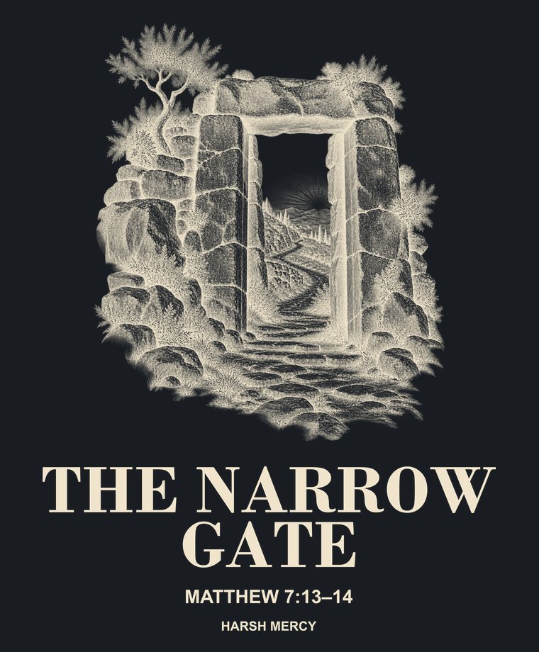 The Narrow Gate: a doorway in fine linework